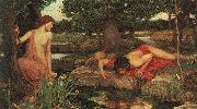 John William Waterhouse Echo and Narcissus. Spain oil painting artist